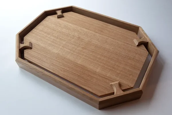 FLOATING TRAY - NATURAL QUARTER SAWN WHITE OAK handmade high-end tray