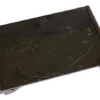 EDIT TRAY - OXIDIZED OAK AND BLACK PEARL simple modern marble and wood tray - Image 3